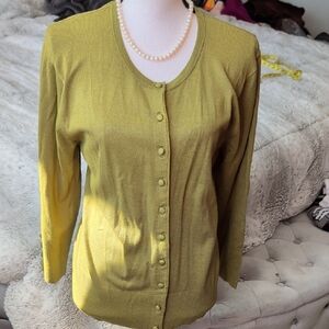 Grace Elements Olive Knit Top
